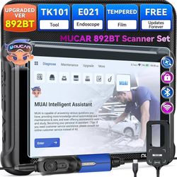 MUCAR Professional OBD2 Scanner Kit 892BT Diagnostic Tool Set 4PCS