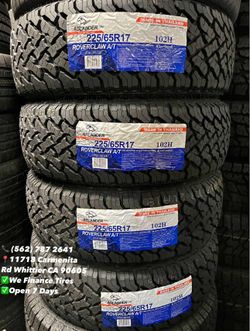 225/65/17 Atlander Todo Terreno All Terrain Off Road New Set of Tires Installed and Balanced Set de Llantas Nuevas Instaladas y Balanceadas