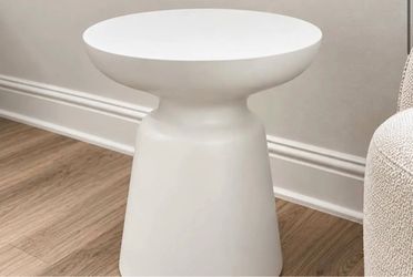 West Elm Martini Side Table - White - 15"
