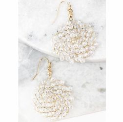 NEW Crystal clear mesh earrings