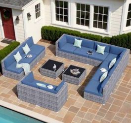 14 Pieces Patio Furniture Set Outdoor Patio Furniture Brand New Patio Sofa Set Brand New Inside Boxes 🆕.