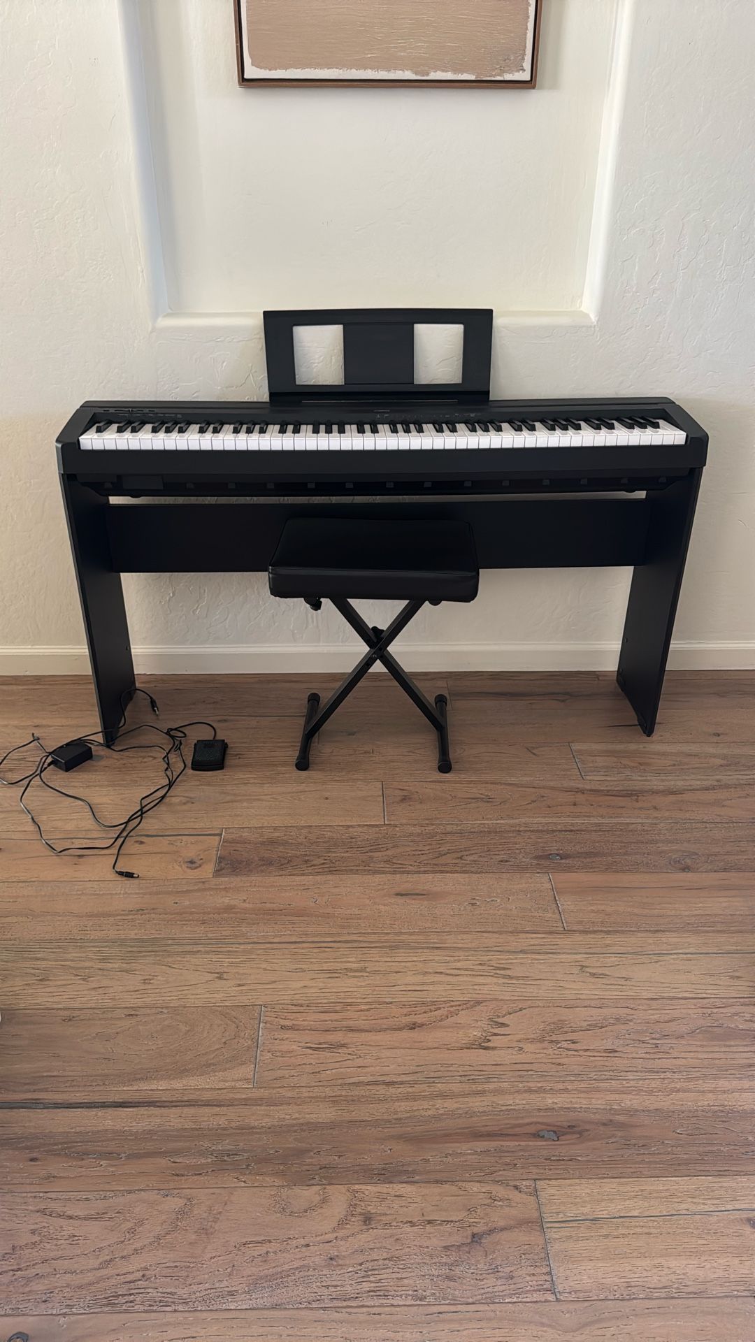 Yamaha P-45LXB Digital Piano With Stand and Bench Black