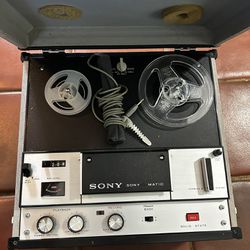 Sony Reel To Reel Tape recorder Player TC-105 Sony O Matic W/ Case
