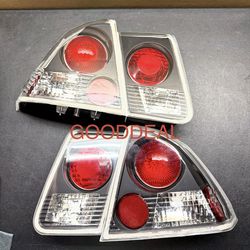 #78 fit 01-03 Honda civic sedan Jdm black taillight tail light lamp