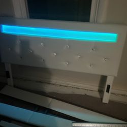 Full Size Bed Frame With Lights And Will Also Flash To Music 