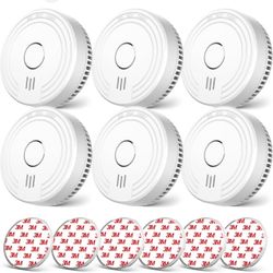 Ecoey Photoelectric Smoke Alarm (FJ136GB) 6 Pieces