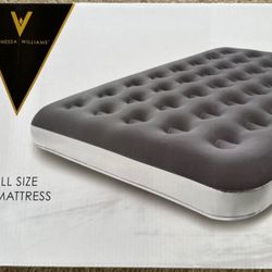 BRAND NEW IN BOX Vanessa Williams Full Size Air Mattress Inflated Size 75” X 54” X 8.7” a full size mattress that offers a soft and comfortable sleepi