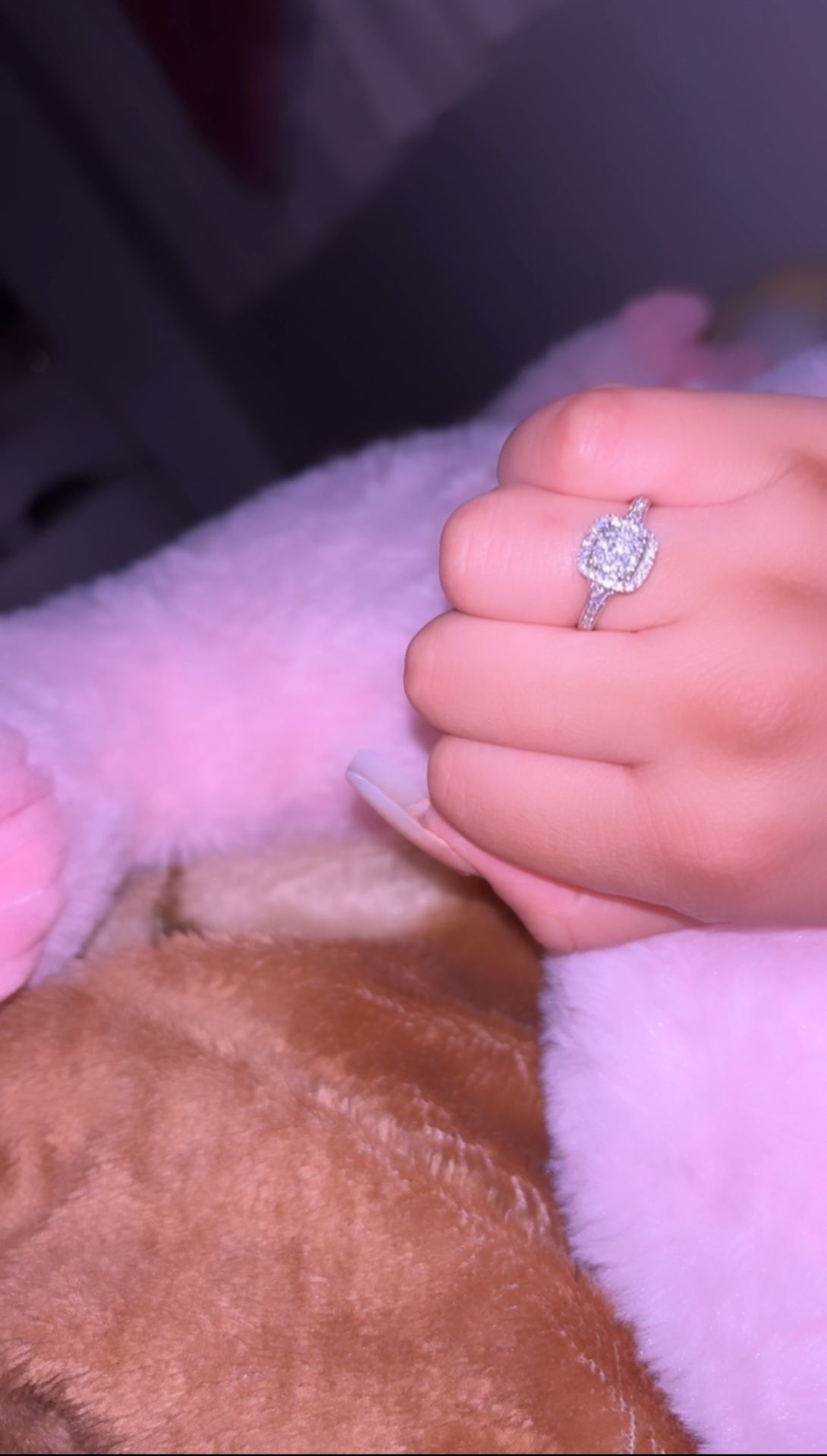 White gold promise ring