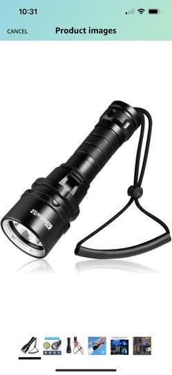 Flashlight Dive Torch 2000 Lumen