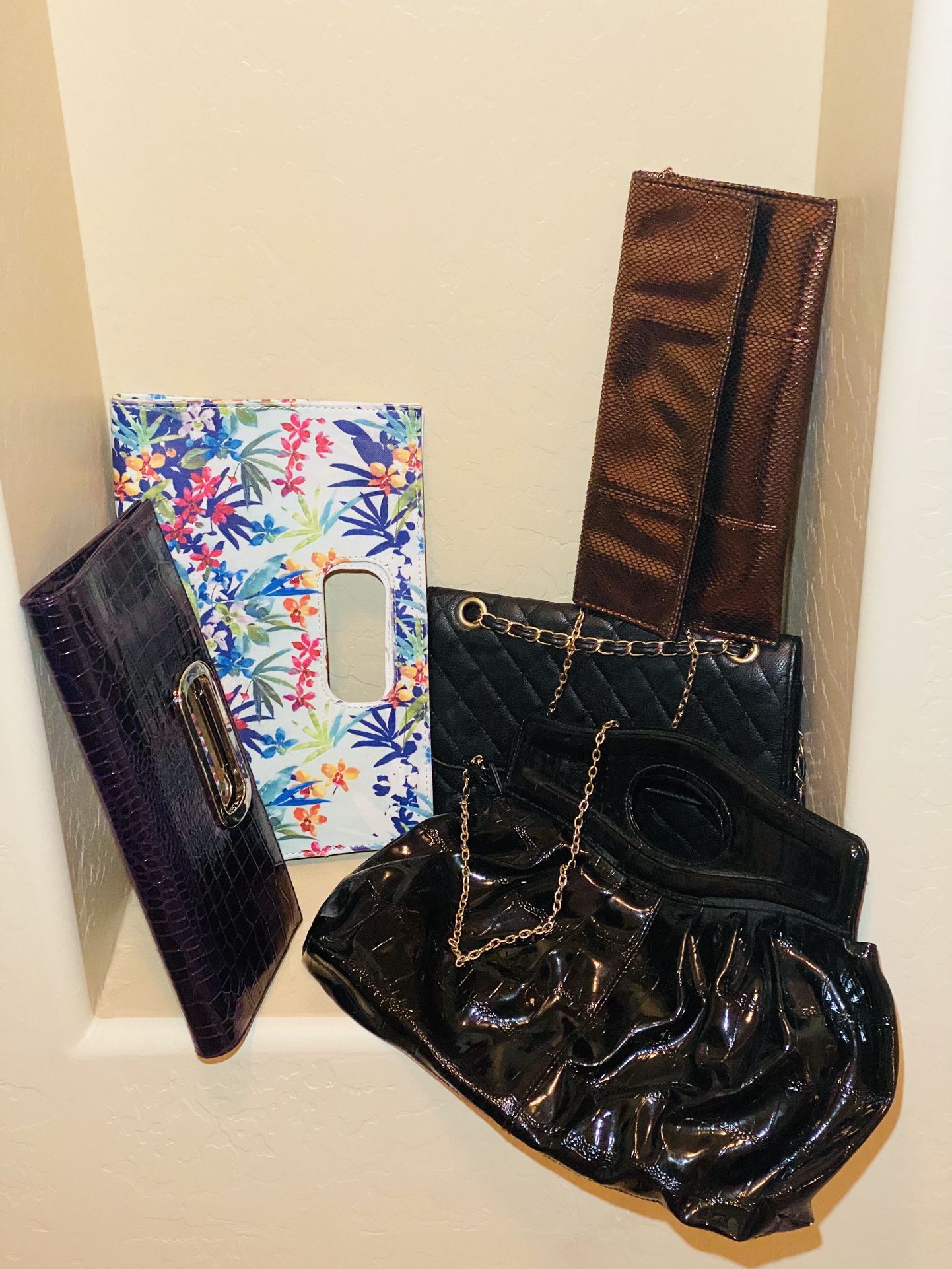 5 Clutch Purses Bundle