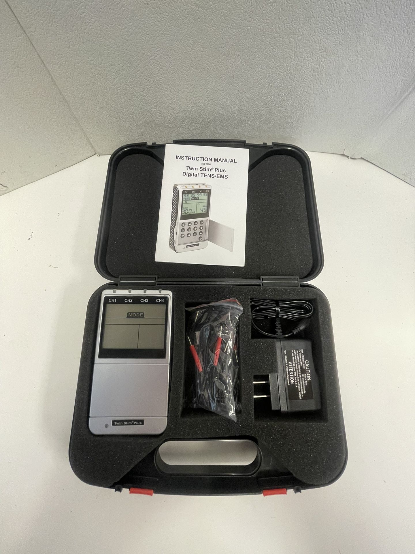 Twin Stim Plus Edition - 4 Channel Digital TENS, EMS, IF With Case