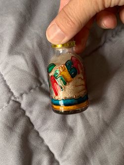 💰 BEST OFFER WILL BE ACCEPTED STAINED PAINTED GLASS WITH SAND FROM ARUBA