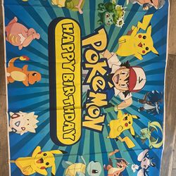 Pokemon Birthday Banner
