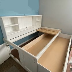 Twin Bed Frame With Built In Storage