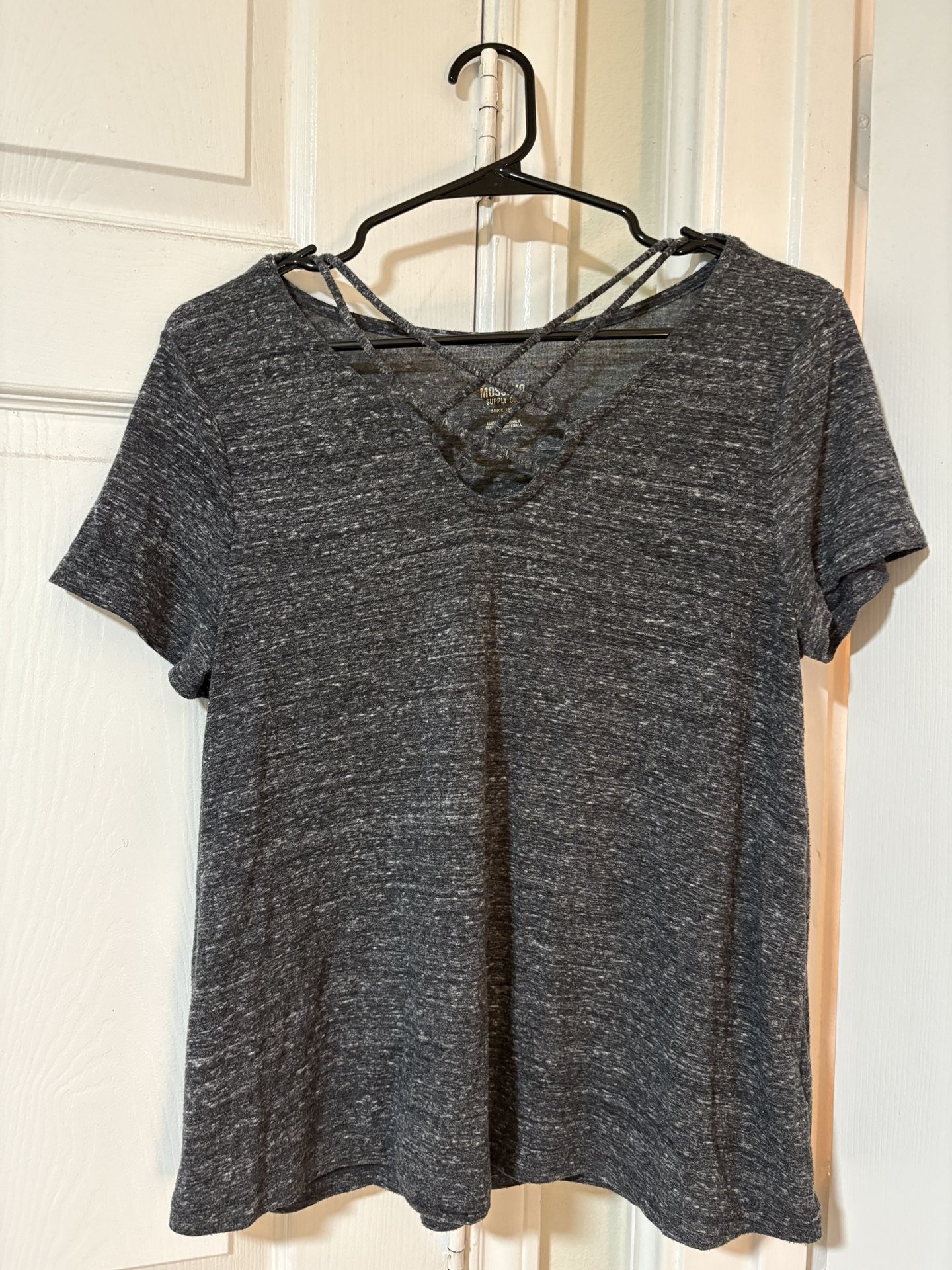 Dark Grey Cute Top