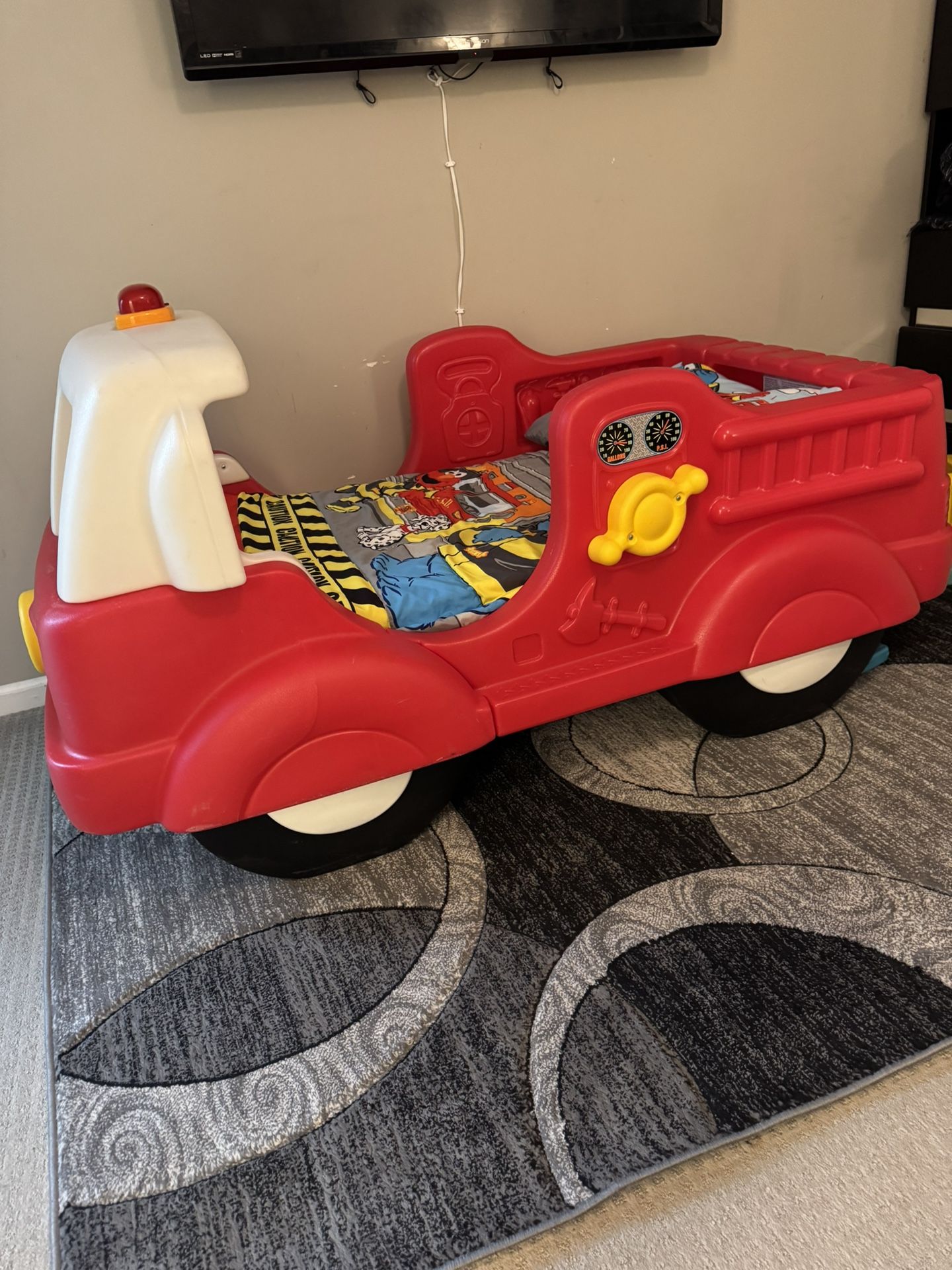 Firetruck Bed For Kid And Toddler
