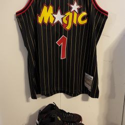 Nike Penny 2 Heat Size 10.5 With Mitchell & Ness Jersey Size XL 