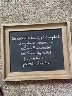 Wedding, Decor, Photo Sign, 
