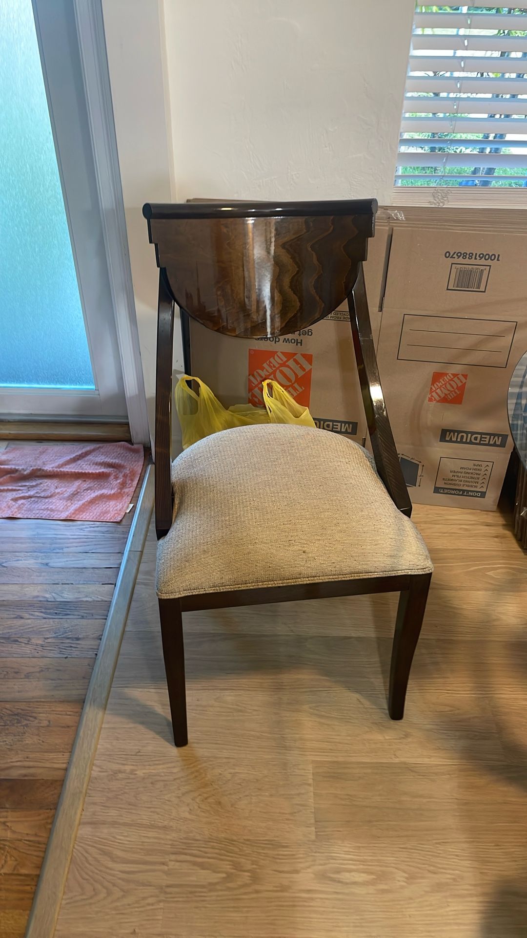 Dining table and chairs