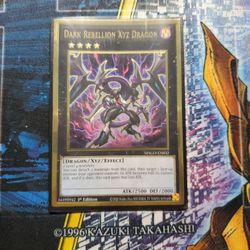 Yugioh Gold Rare Dark Rebellion Xyz Dragon