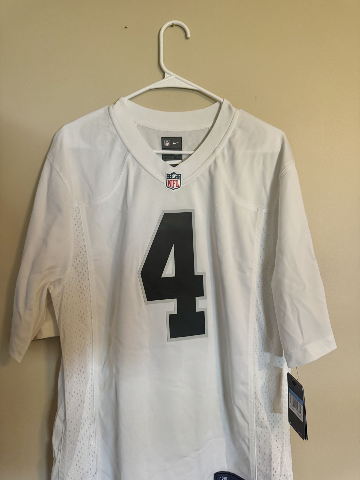 Nike Raiders Carr On Field New Jersey
