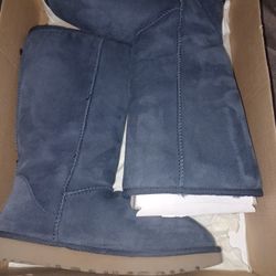 Uggs Tall Navy Worn 3 Times Size 8