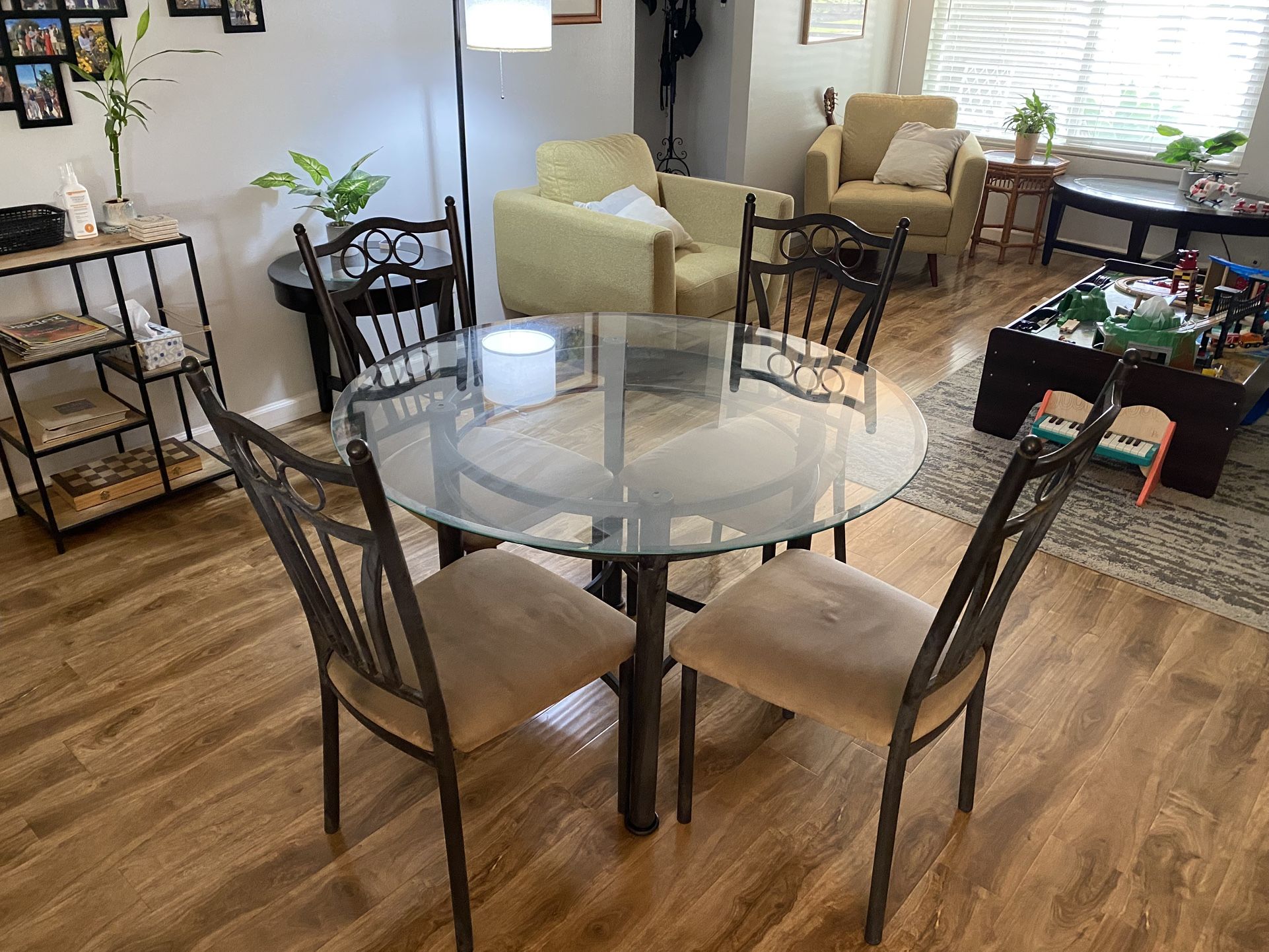 Glass Table and Chairs