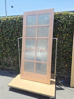 36x80 Solid Mahony Wood Door