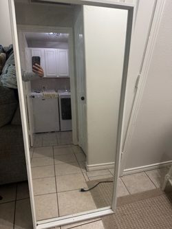 Full Length Floor Mirror White Frame