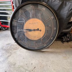 Sterling & Noble Large Round Wall Clock