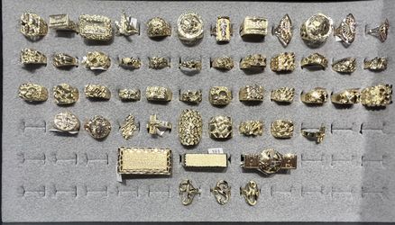 Nugget Gold Rings