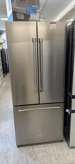 Gordon Ramsay Series 36 in. 20.3 cu. ft. Counter Depth French Door Refrigerator in Stainless Steel with Ice Maker