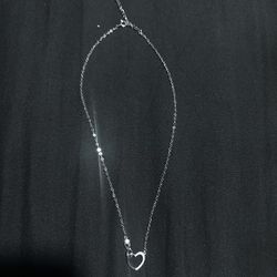 Sterling Silver Heart Pendant Necklace 