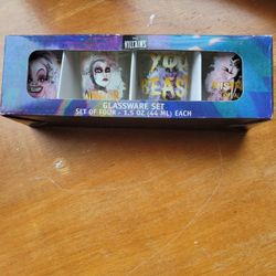 Disney Villains Shot Glasses 