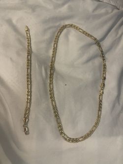 Cadena Figaro Y Pulsera