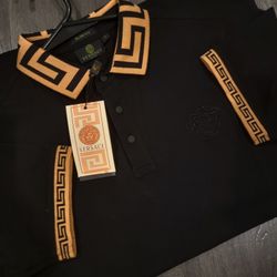 Versace Black Polo Premium Cotton