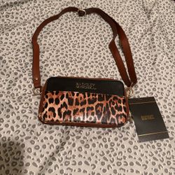 Badgley Mischka Leopard Print Crossbody Bag