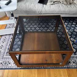 Lane Mid Century Modern And Smoked Glass Table
