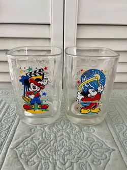 2000 McDonald’s Walt Disney World Celebration Mickey Mouse Glasses Set Of 2