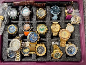 BLOWOUT SALE ALL WATCHES MUST GO!!! NO LOWBALL OFFERS! ALL INVICTA WATCHES!  MAY NEED BATTERIES