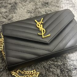 Ysl Saint Laurent Crossbody Gold Chain