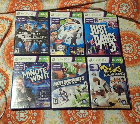 XBOX 360 KINECT GAMES