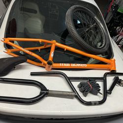 20” Bmx bike parts together