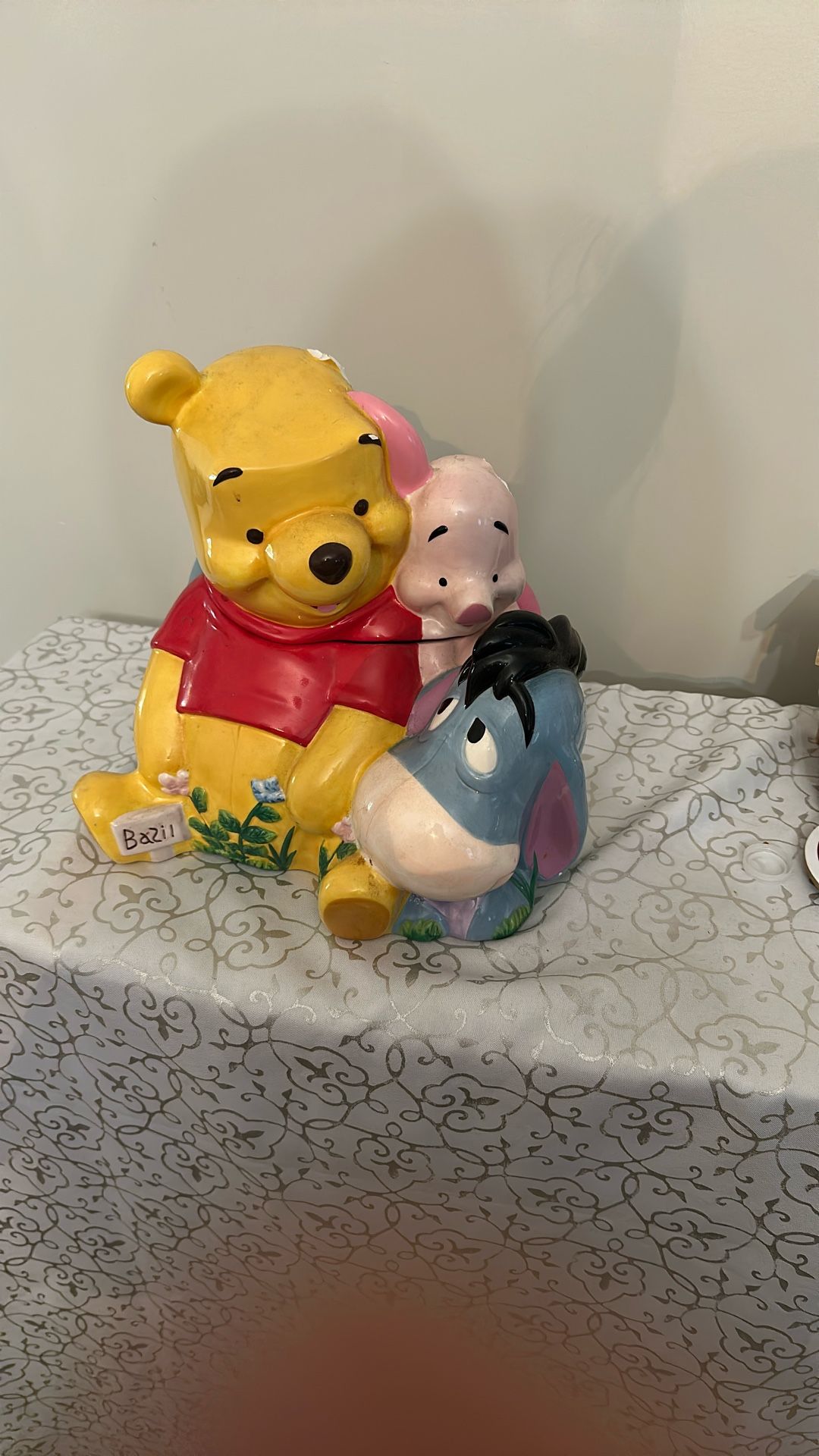 Pooh Bear Eeyore Piglet Cookie Jar
