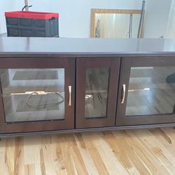 Solid TV Stand / Entertainment Desk (25H x58Lx 20W) 