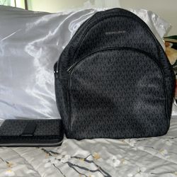 Michael Kors Backpack And Hand Purse 