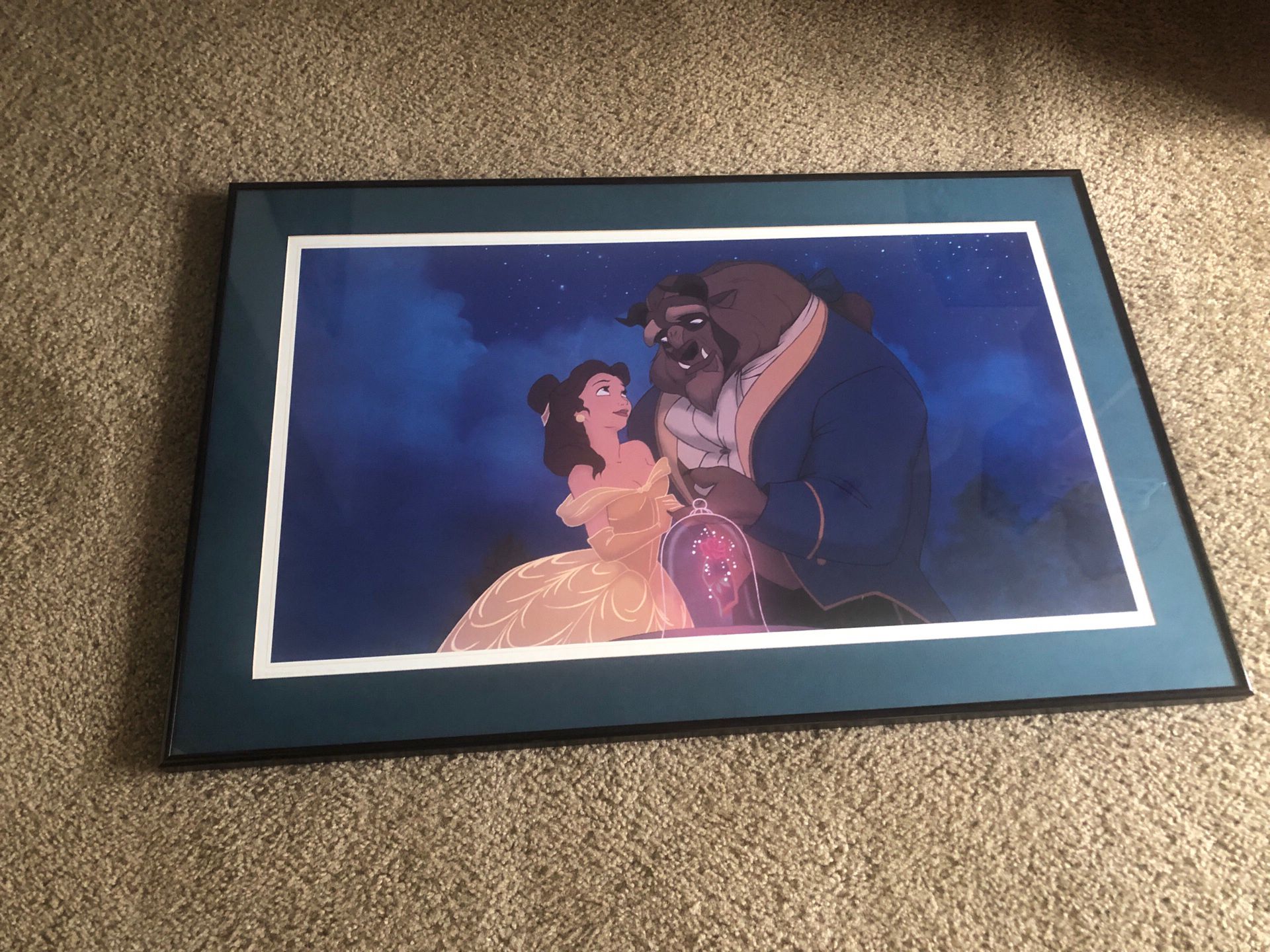Disney Beauty and the Beast Framed Picture 