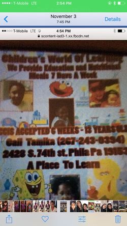 Childcare 24 hours southwest philly area