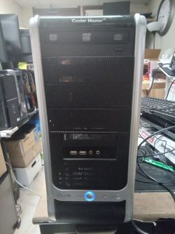 Cooler Master tower desktop computer PC lite AMD Athlon 64 X2 5200 Dual core Processor
2 GB RAM , 128 mb video shared