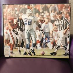 Emmett Smith Autographed and Certified Photo 